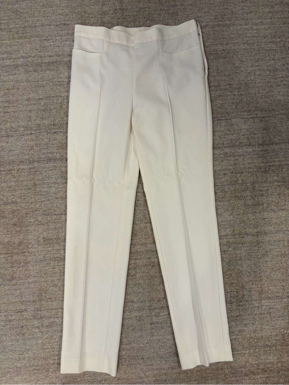 Akris Punto Cream Tailored Crease Trousers